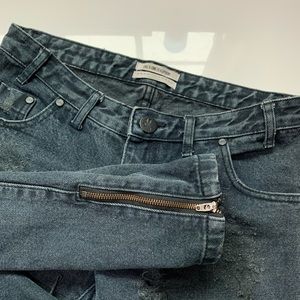 Black Distressed One x OneTeaspoon Jeans